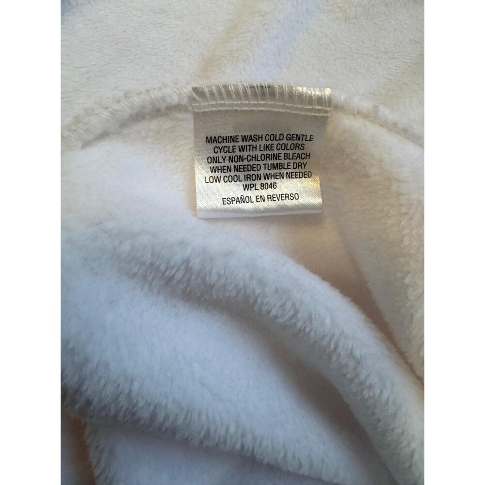 Charter Club Robe Womens Medium Pink Fleece Belted Shawl Collar Kimono Lounge - Picture 12 of 14